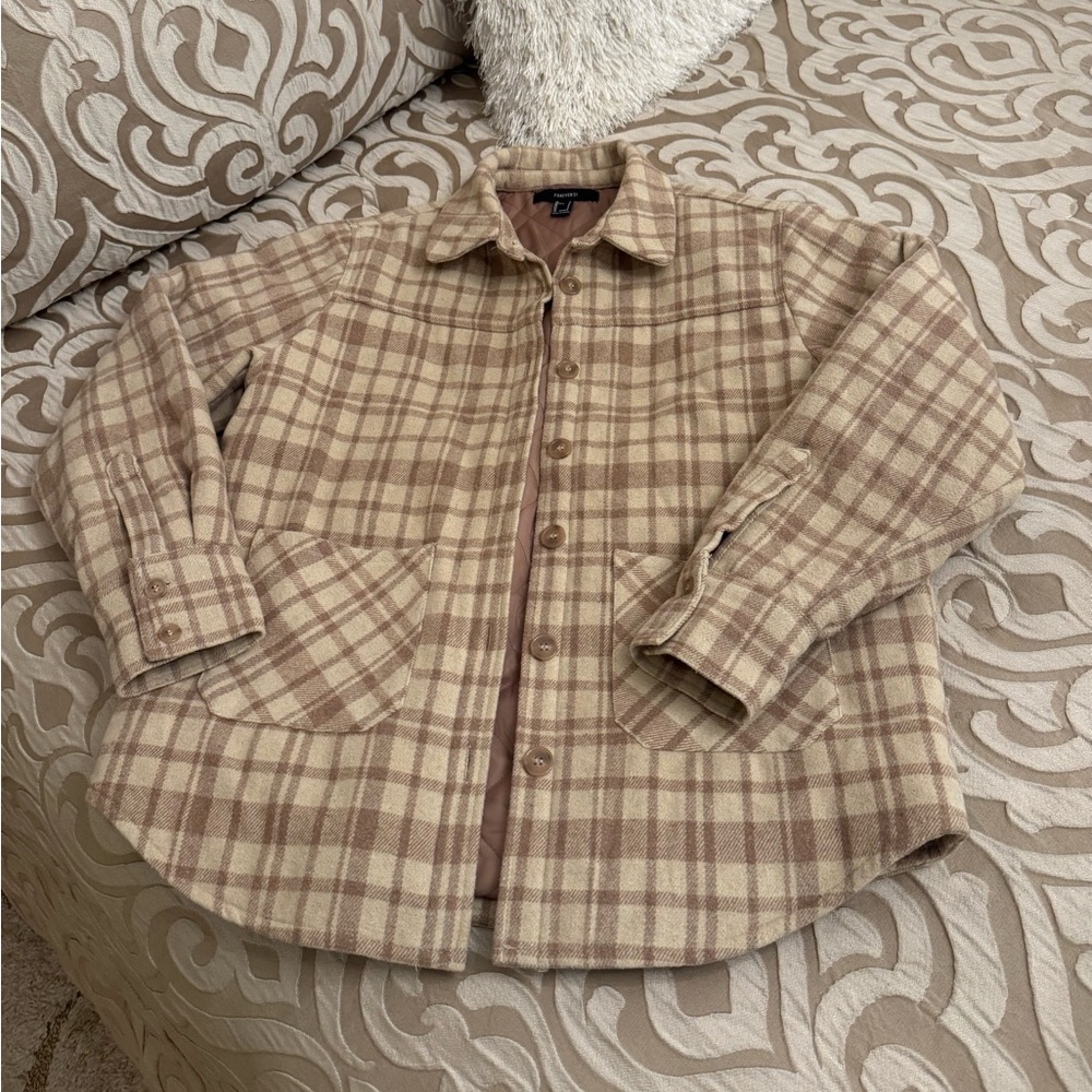 Shirt jacket forever21 oversized -size small
